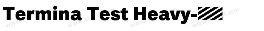 Termina Test Heavy字体转换